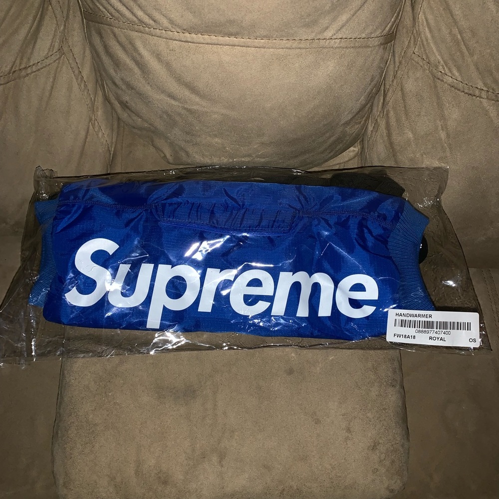 Royal Blue Supreme Handwarmer FW18 Deadstock